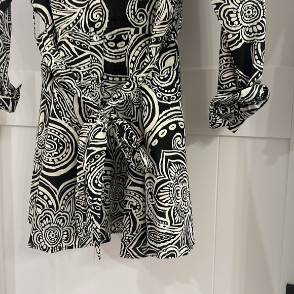 NWOT Zara BELTED PRINTED DRESS - Picture 5 of 8